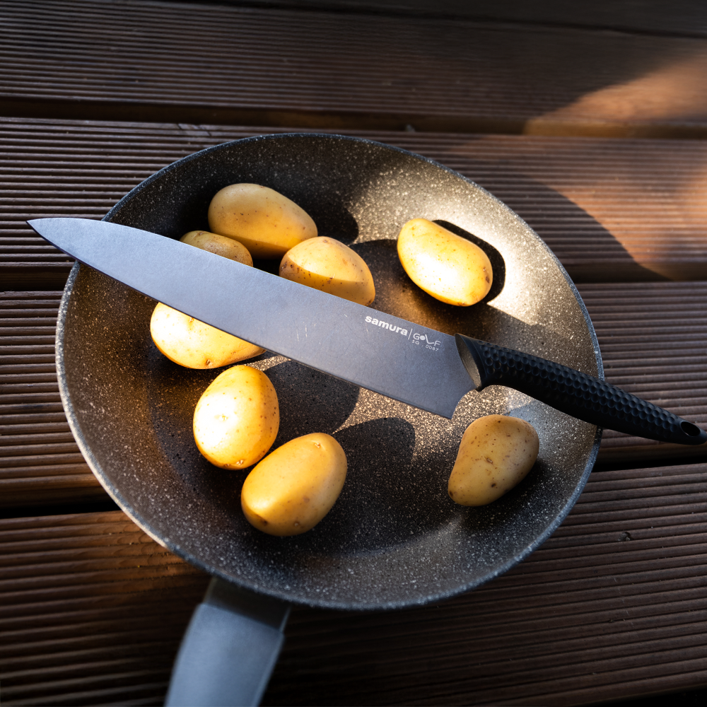 Samura GOLF Chef's Knife - 221mm, Stonewash Finish - Kitchenly