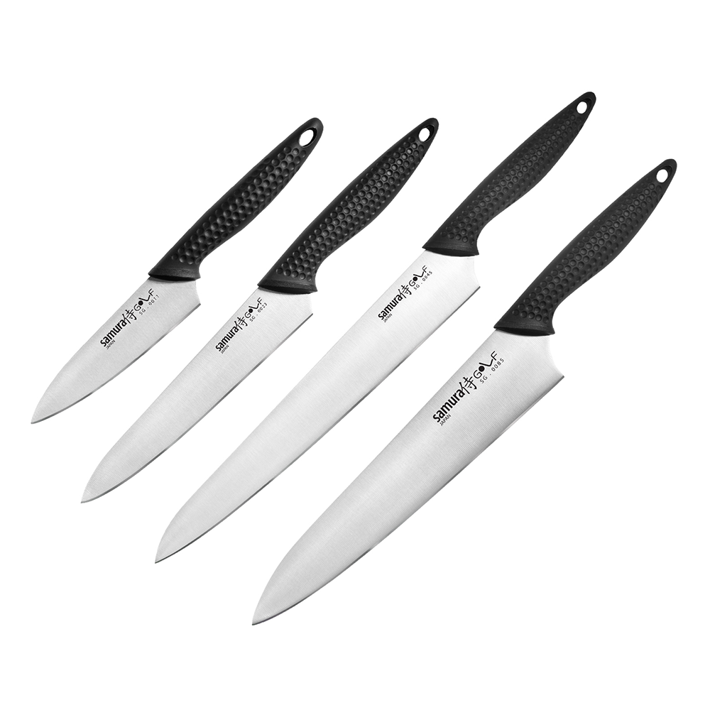 Samura GOLF Knife Set - Paring Knife, Utility Knife, Slicing Knife, Chef's Knife - Kitchenly