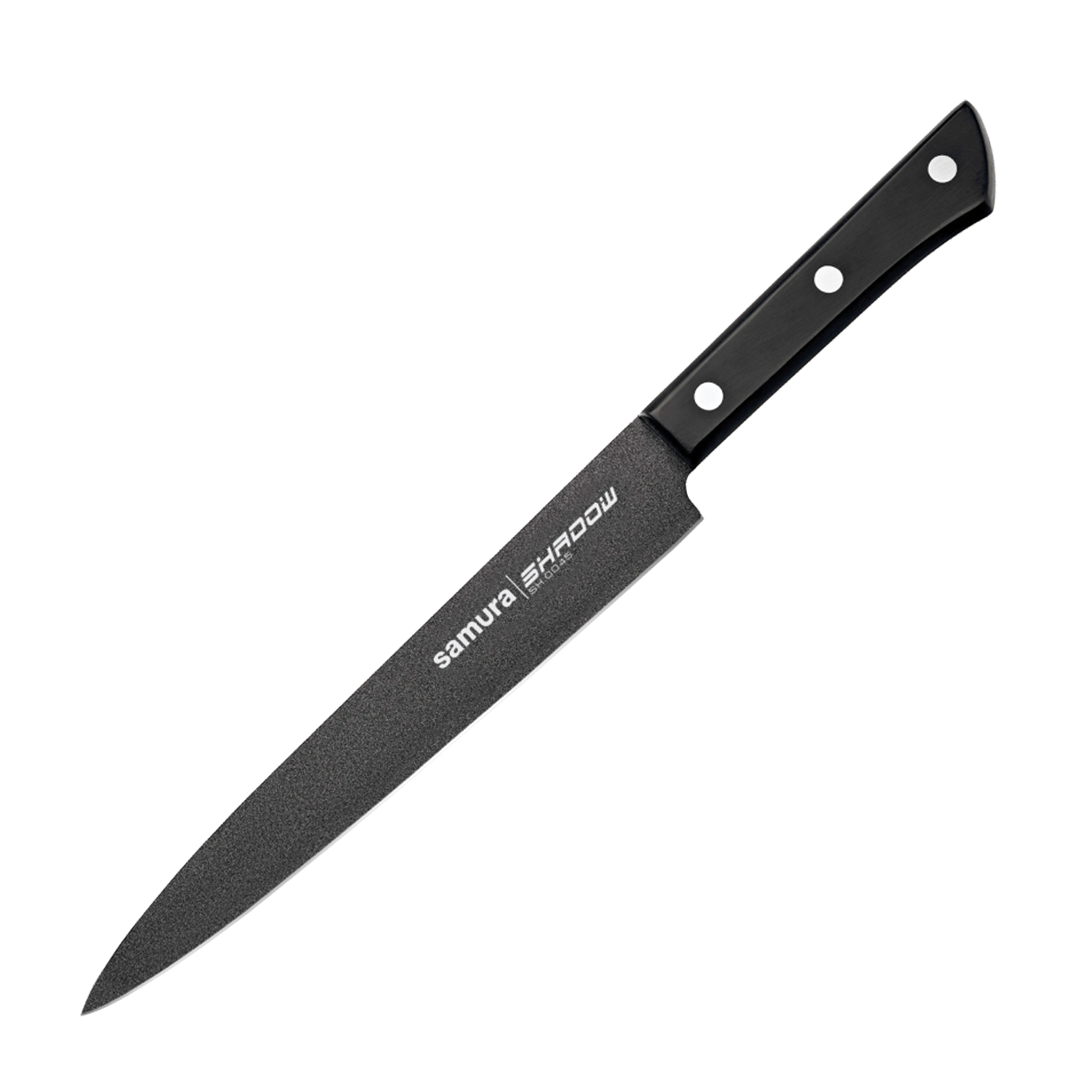 Samura SHADOW Slicing Knife with Black Non Stick Coating - 196mm - Kitchenly