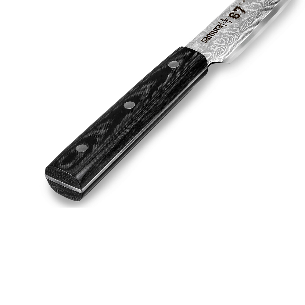 Samura DAMASCUS 67 Slicing Knife TANTO - 230mm, 67 Layers - Kitchenly