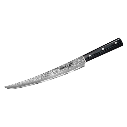 Samura DAMASCUS 67 Slicing Knife TANTO - 230mm, 67 Layers - Kitchenly