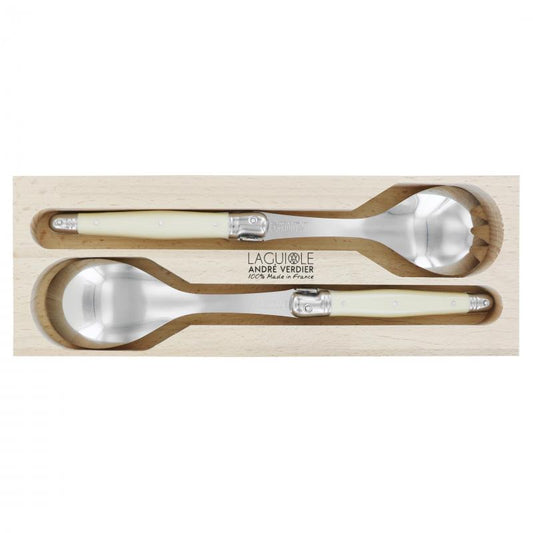 André Verdier Laguiole Debutant Ivory Salad Set - 2 Piece