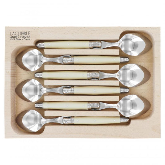 André Verdier Laguiole Debutant Ivory Dinner Spoon - 6 Piece