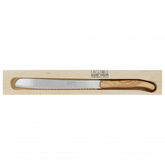 André Verdier Laguiole Debutant Olive Wood Bread Knife - 1 Piece