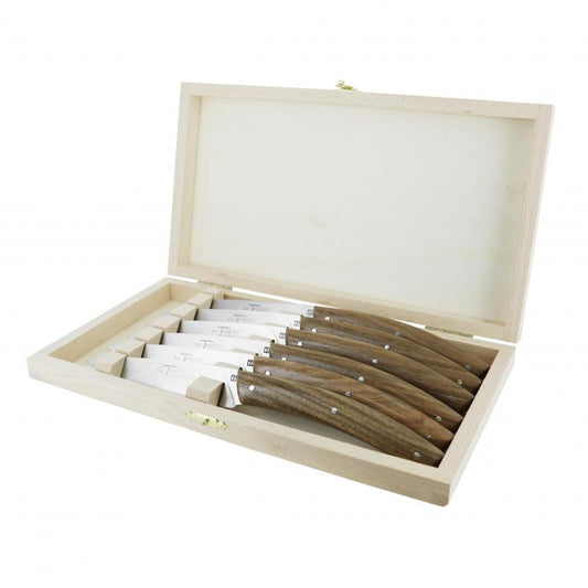 André Verdier Le Thiers Elegance Walnut Steak Knife - 6 Piece