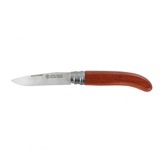 André Verdier A Virole L'Alpage Redwood Folding Knife - 8.5cm