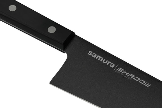 Samura SHADOW Non-Stick Coated Hamokiri Knife - 254mm, Black - Kitchenly
