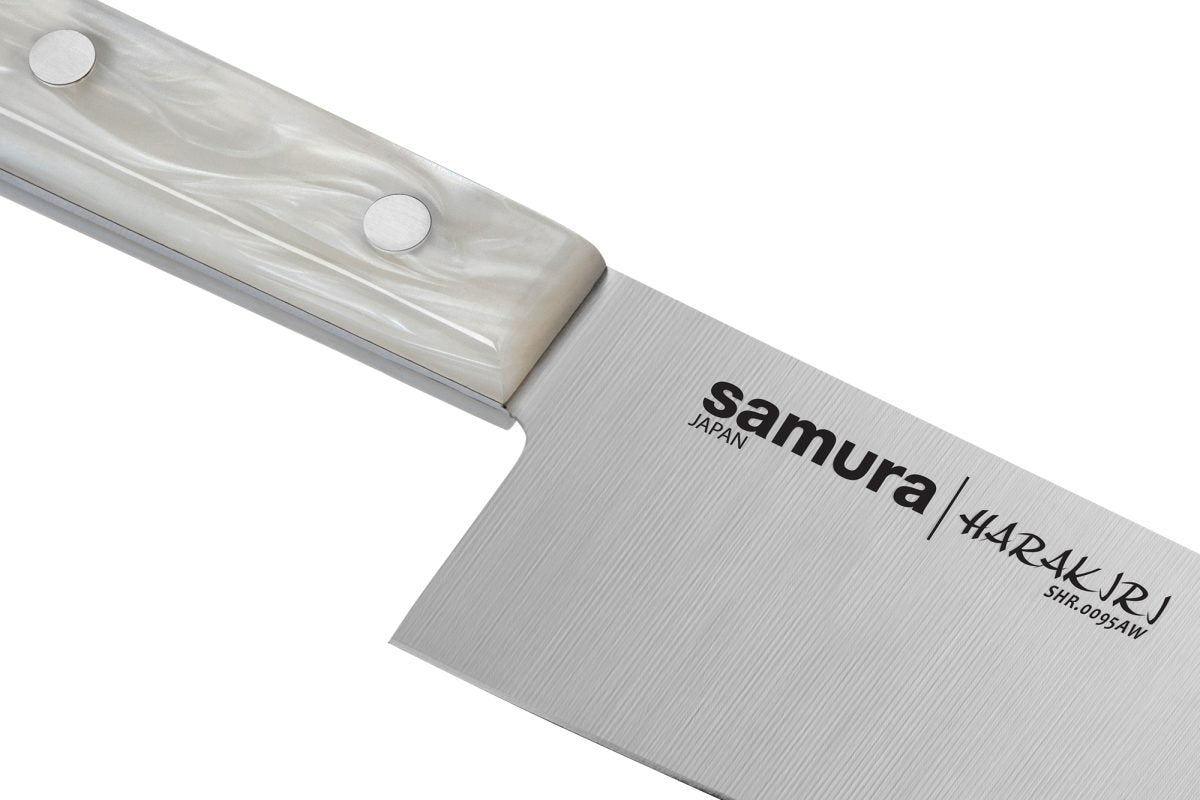 Samura HARAKIRI Acryl Knife Set: Paring Knife, Utility Knife, Nekiri Knife, Santoku Knife, Chef's Knife - Kitchenly