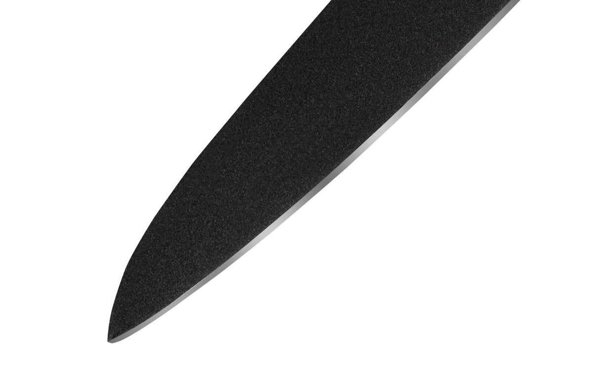 Samura SHADOW Non Stick Coated Knife Set - Chef's Knife, Utility Knife, Black - Kitchenly