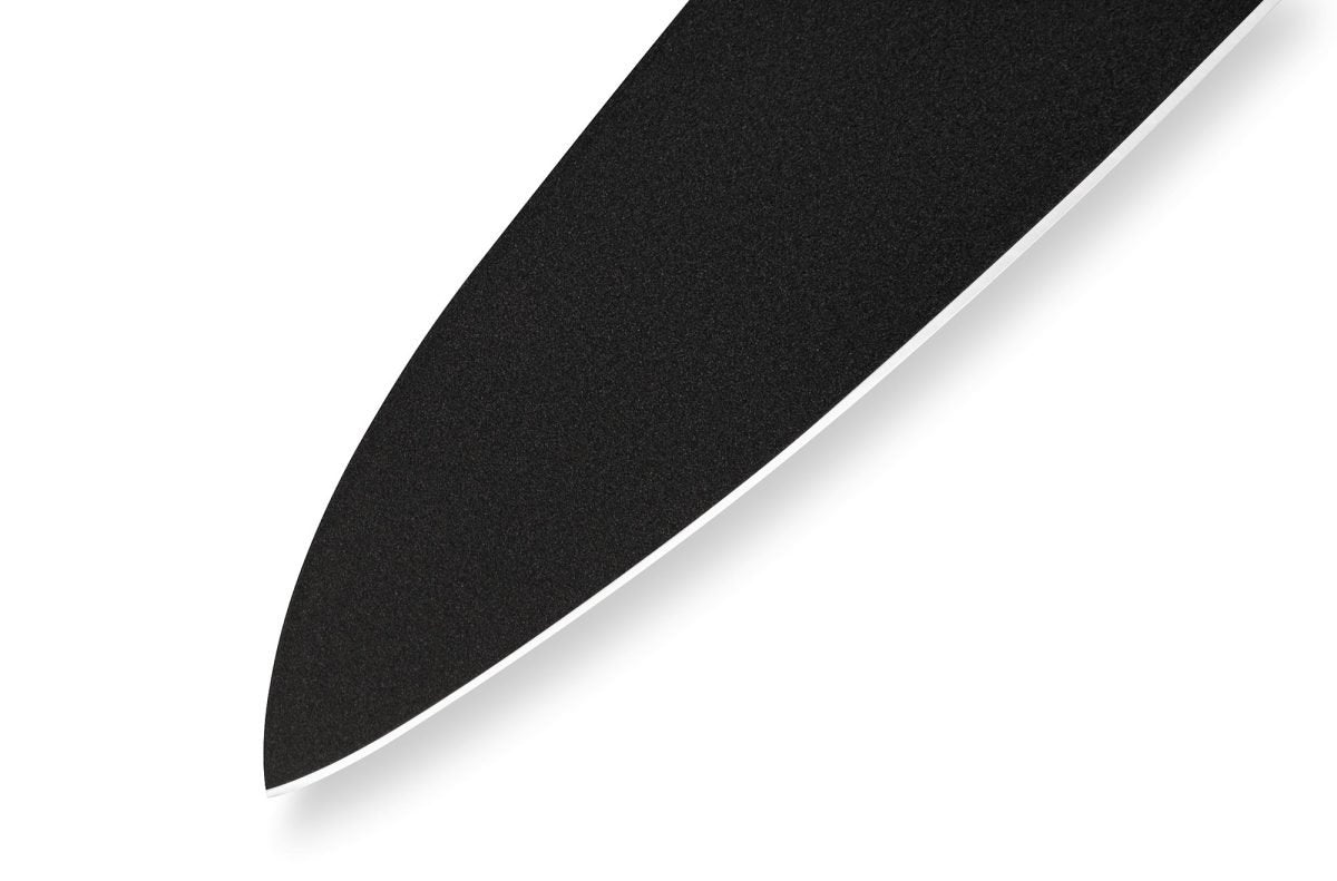 Samura SHADOW Non-Stick Coated Chef's Knife - 208mm, Black - Kitchenly