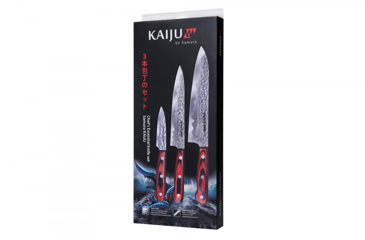 Samura KAIJU Knives Set: Paring Knife, Utility Knife, Chef's Knife - Kitchenly
