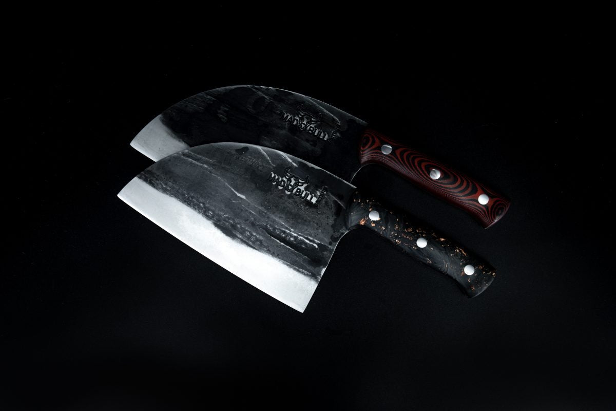 Samura MAD BULL Serbian Chef's Knife - Marble Carbon Handle, 180mm - Kitchenly