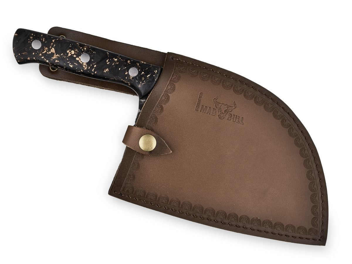 Samura MAD BULL Serbian Chef's Knife - Marble Carbon Handle, 180mm - Kitchenly