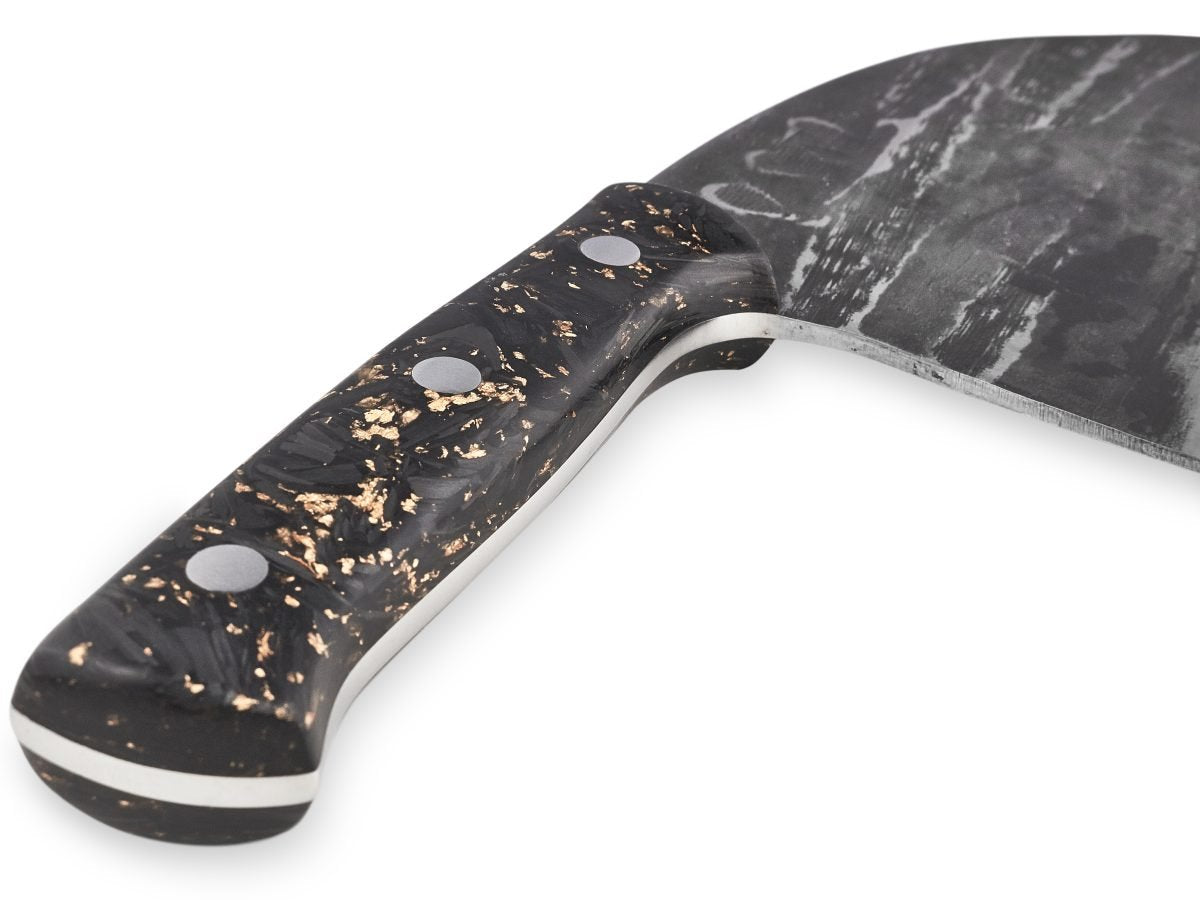 Samura MAD BULL Serbian Chef's Knife - Marble Carbon Handle, 180mm - Kitchenly