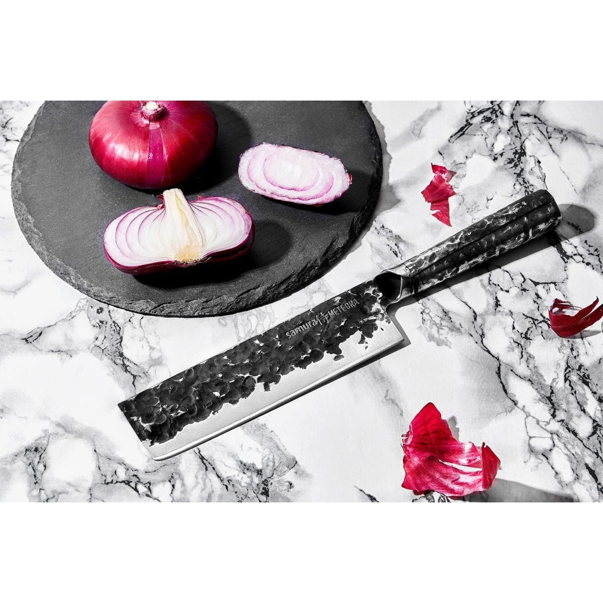 Samura METEORA Knives: Utility Knife, Nakiri Knife and Chef's Knife - Kitchenly