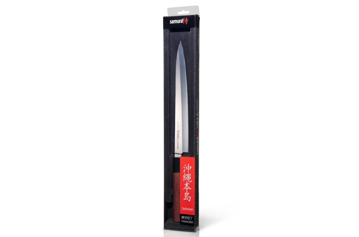 Samura OKINAWA Yanagiba Knife - 240mm, Single-edged Blade - Kitchenly