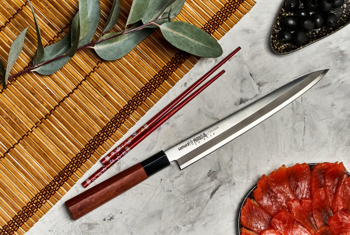 Samura OKINAWA Yanagiba Knife - 240mm, Single-edged Blade - Kitchenly