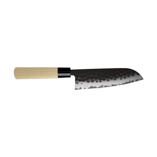 Tojiro DP Hammered 3-Layers Santoku Knife 170mm - Kitchenly
