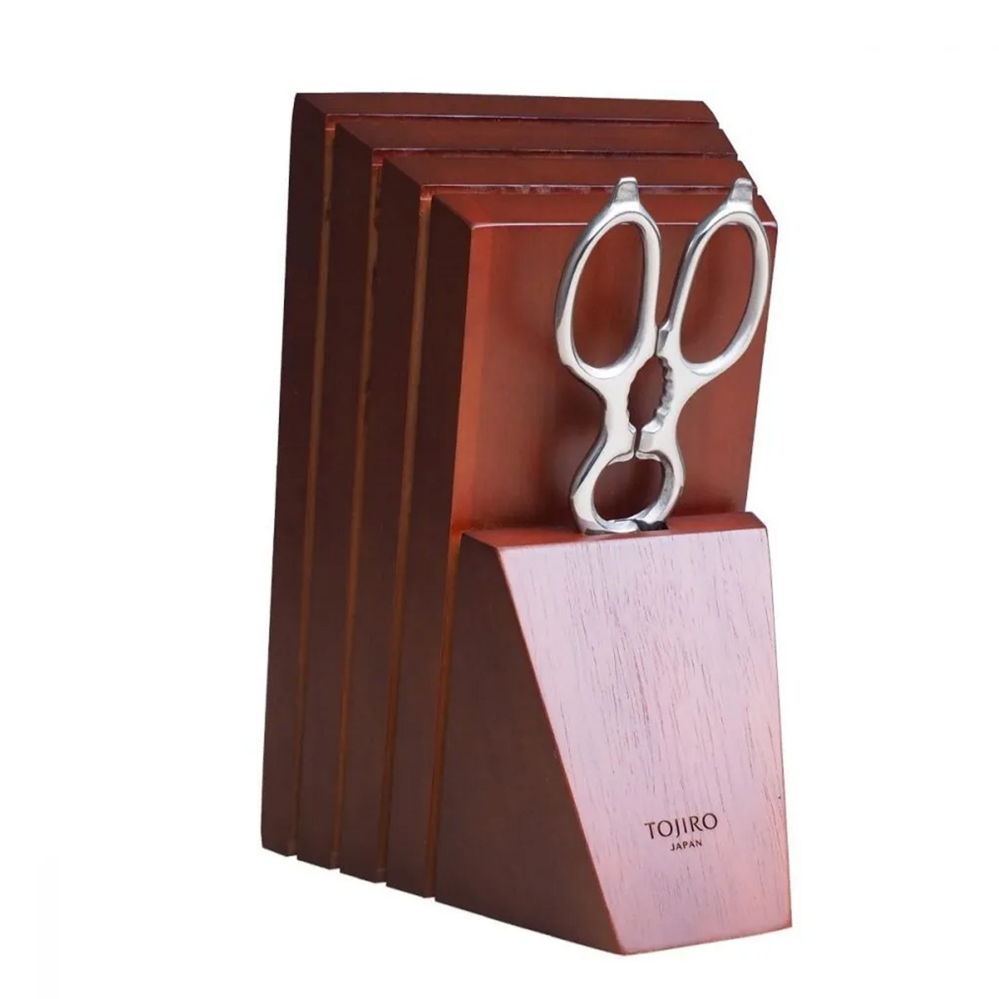 Tojiro Wooden Knife Block wth Magnet - Empty - Kitchenly