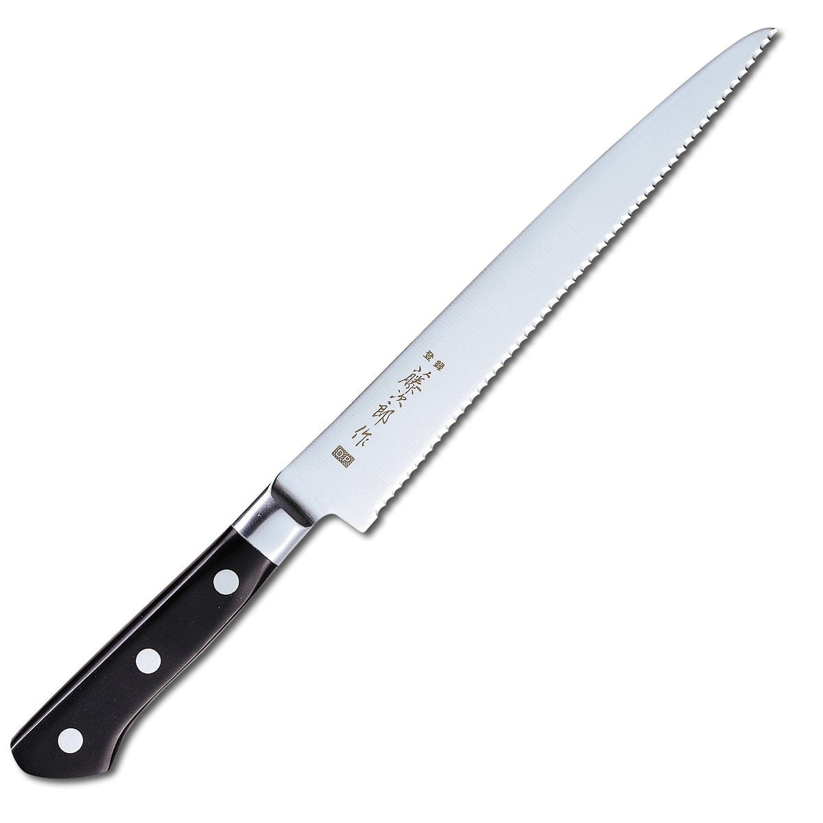 Tojiro DP3 Layer Series Bread Knife, Wavy Edge - 210mm - Kitchenly