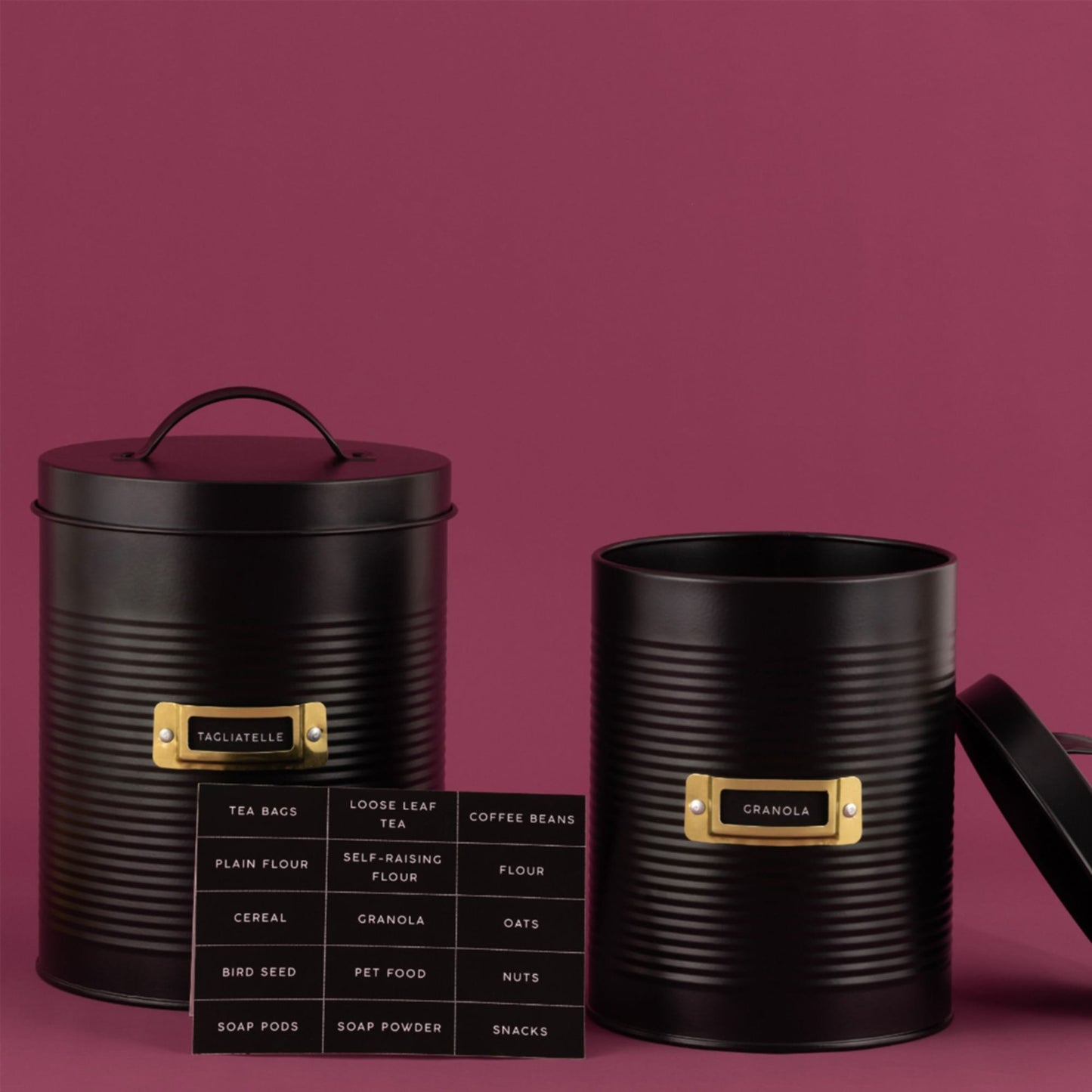 Typhoon Otto Storage Canister Set of 2 Black
