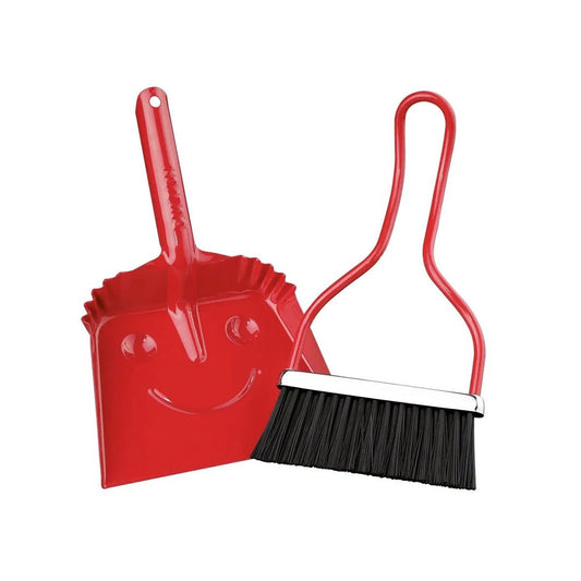 Zassenhaus SmileyMini Dustpan Set Red 21x14cm - Kitchenly