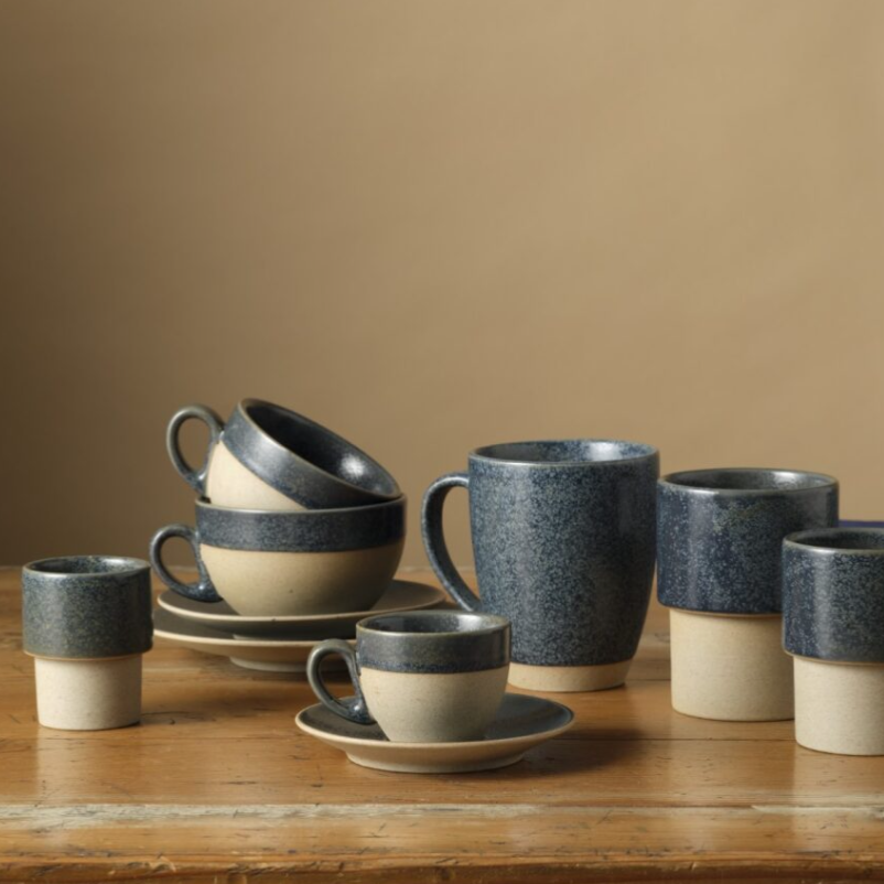 Brew Pottery Grey Cast Cappuccino Cup - 220ml, Box of 6