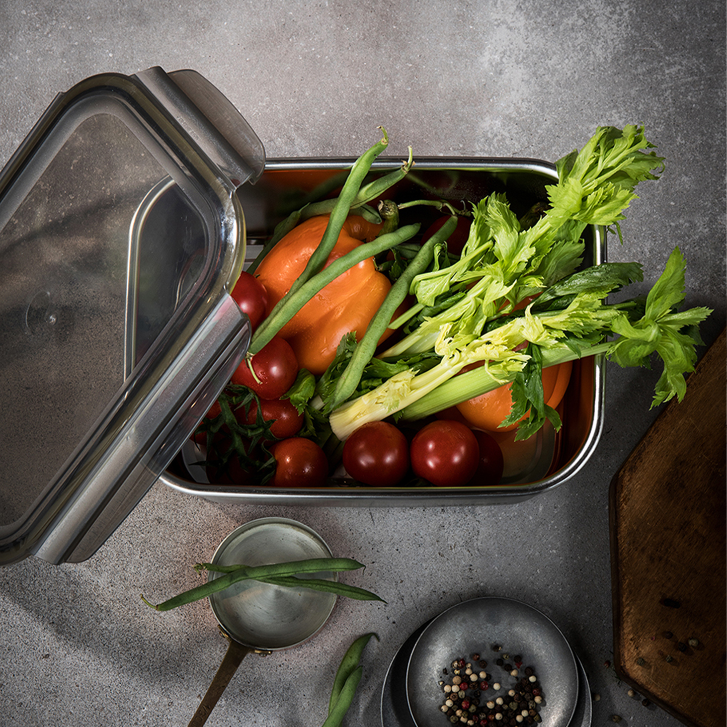 Cuitisan Partition Rectangle No.4 Container - 1L