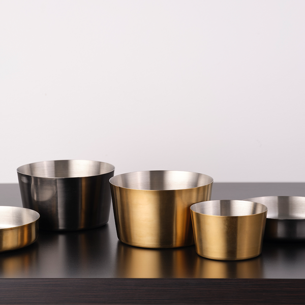 Chef Inox Miniature Deep Pan - Brushed Brass, 150mm