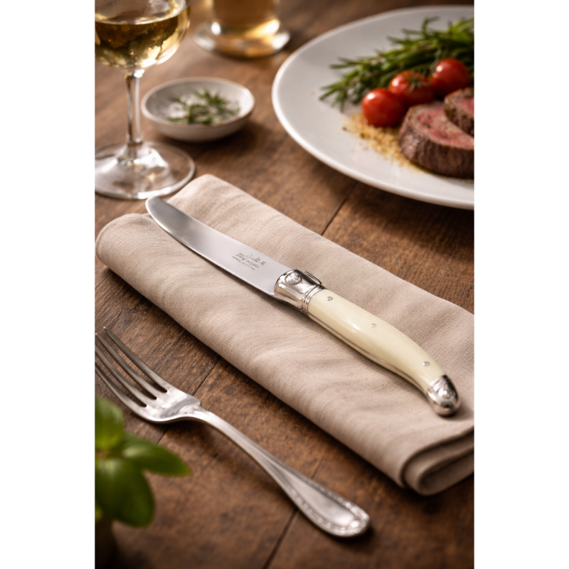André Verdier Laguiole Debutant Ivory Dinner Knife - 6 Piece