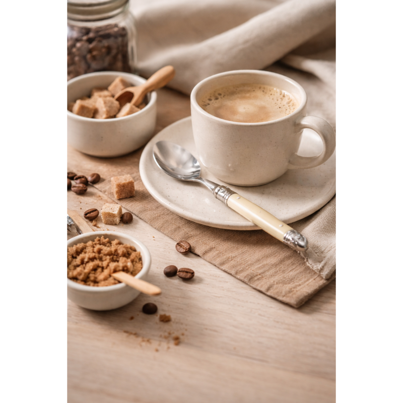 André Verdier Laguiole Debutant Ivory Coffee Spoon - 6 Piece