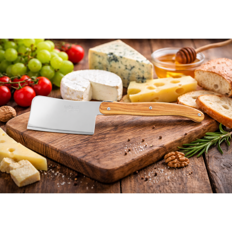 André Verdier Laguiole Debutant Olive Wood Cheese Cleaver - 1 Piece