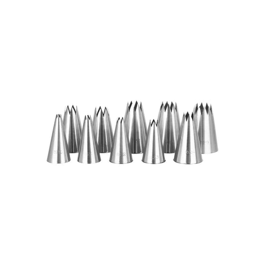 Ateco Piping Tube Star Set 10pc - Kitchenly