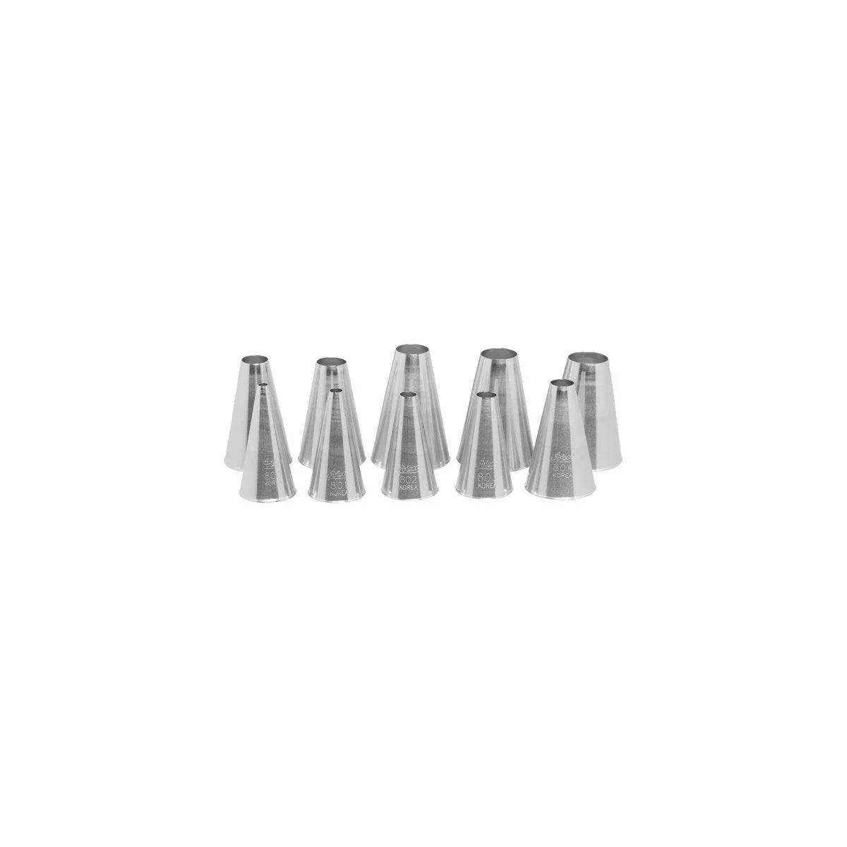 Ateco Piping Tube Plain Set 10pc - Kitchenly