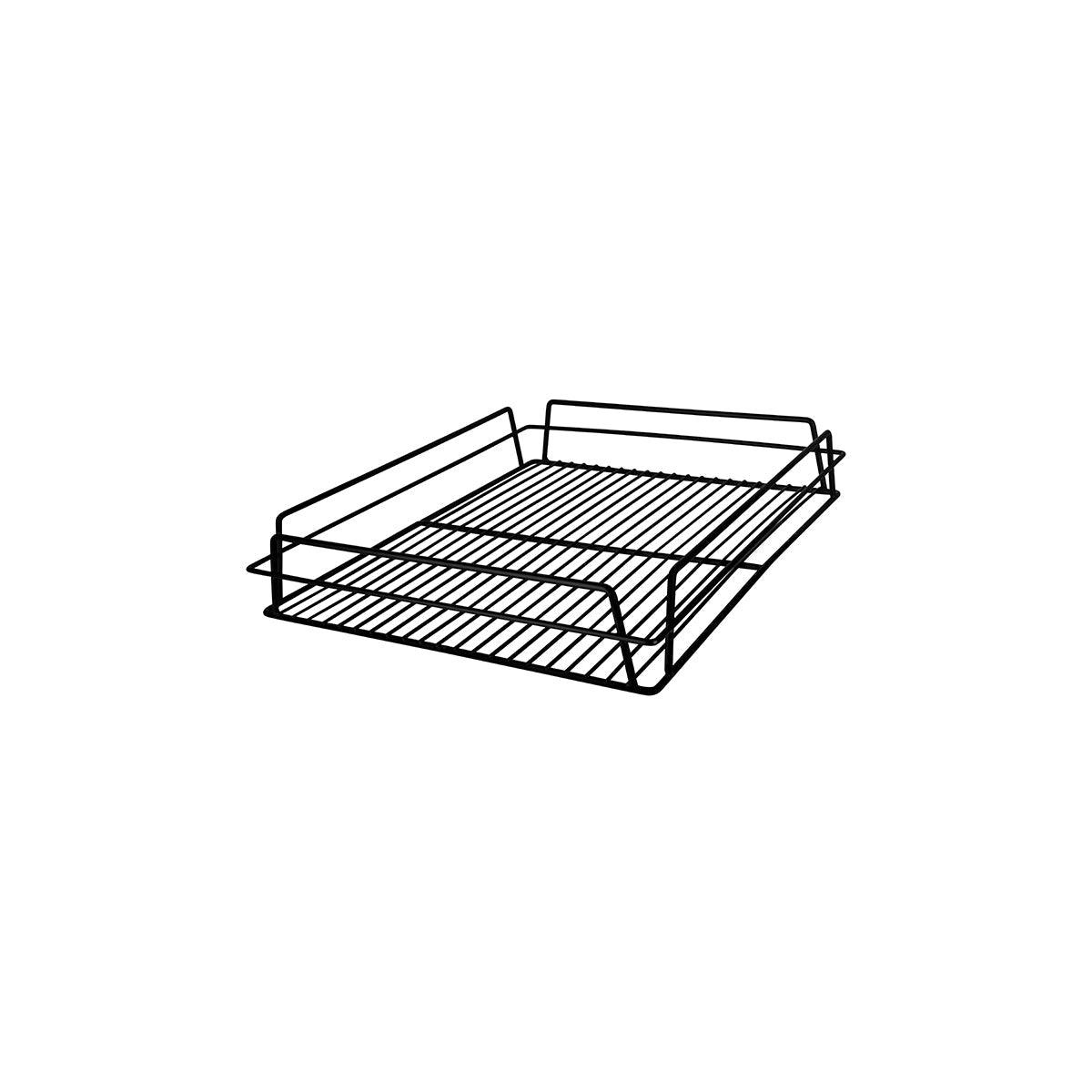Chef Inox Glass Basket Black 430x360x75mm - Kitchenly