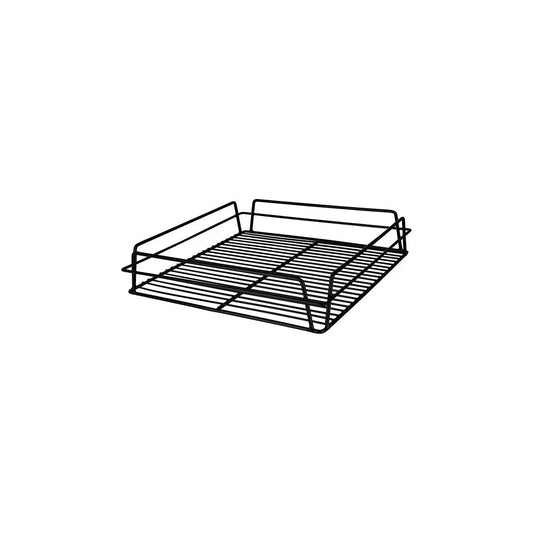 Chef Inox Glass Basket Black 360x360x80mm - Kitchenly