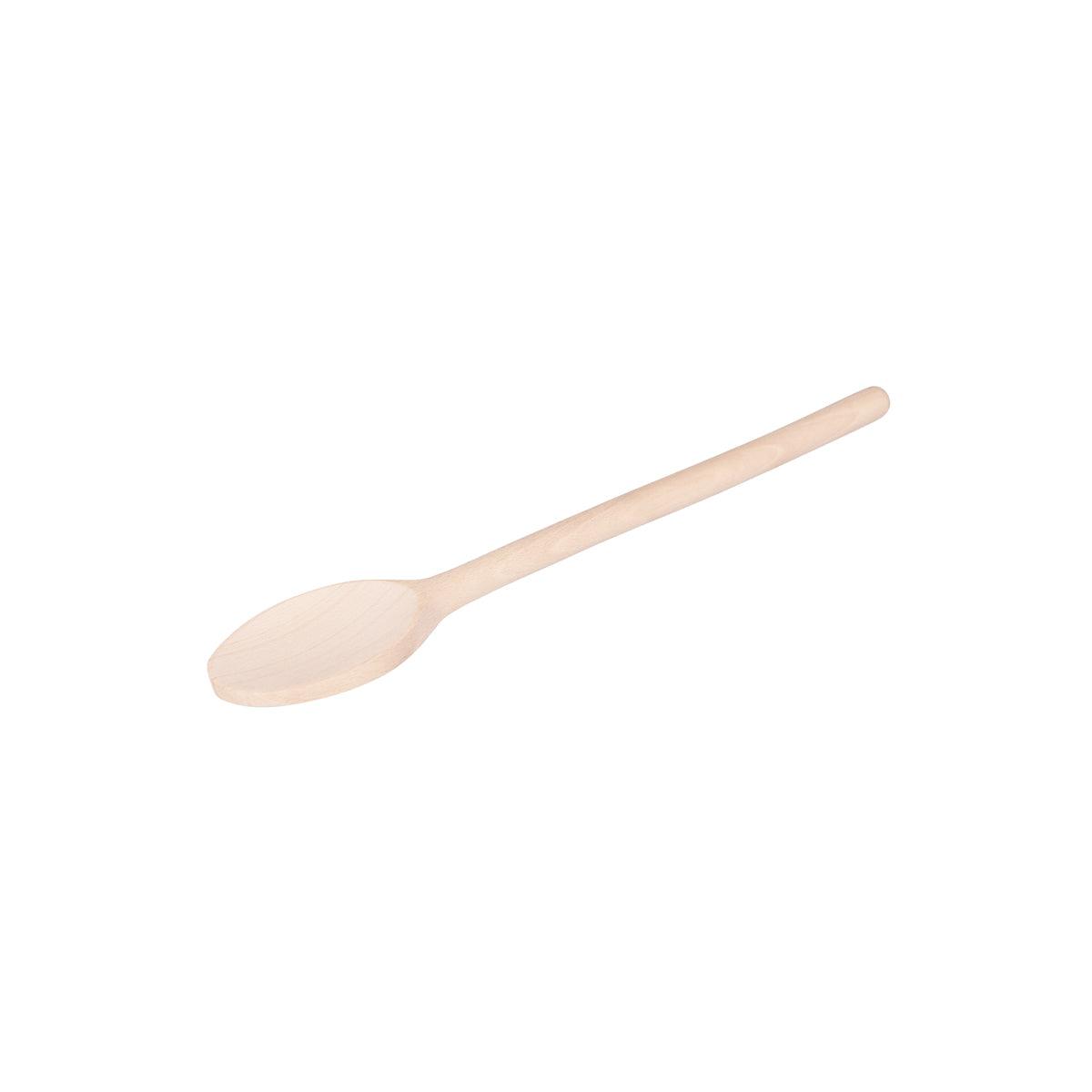 Chef Inox Spoon Beechwood with Thick Handle 350mm - Kitchenly