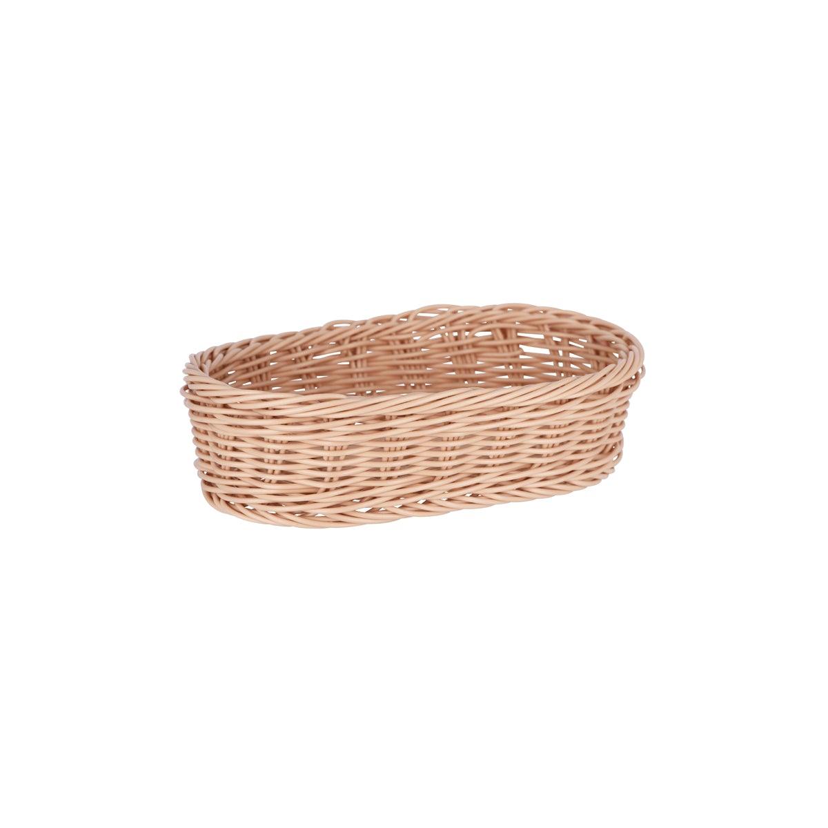 Chef Inox Oval Bread Basket Polypropylene 230x160x70mm - Kitchenly