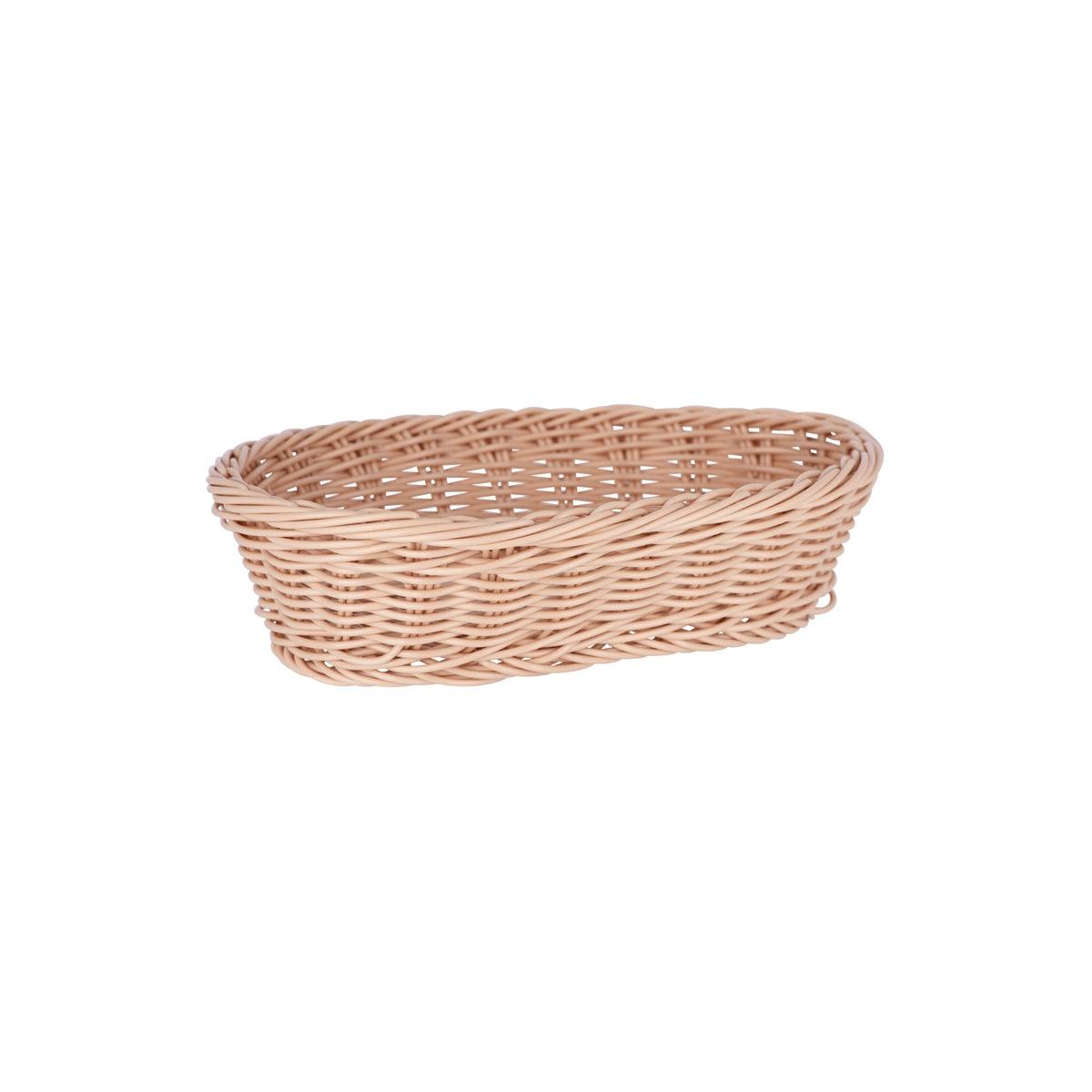 Chef Inox Oval Bread Basket Polypropylene 265x185x65mm - Kitchenly