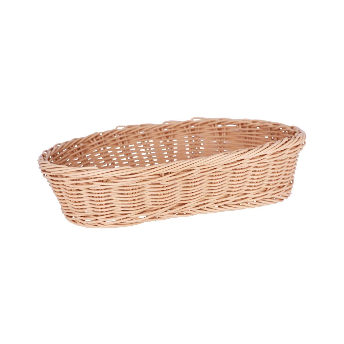 Chef Inox Oval Bread Basket Polypropylene 300x225x75mm - Kitchenly