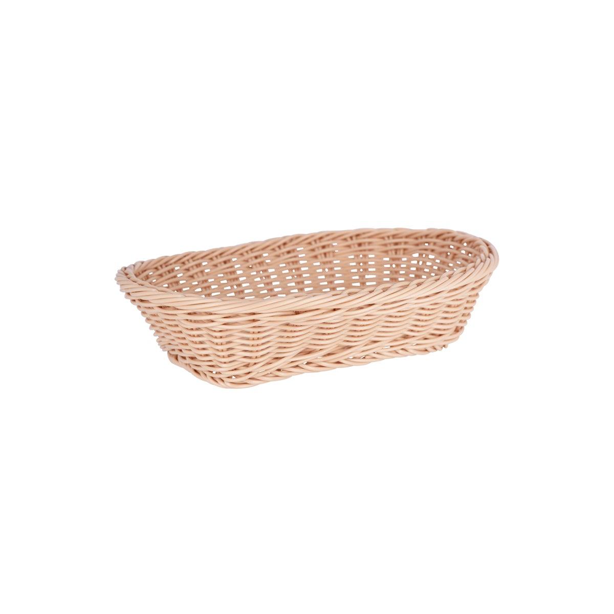 Chef Inox Rectangular Bread Basket Polypropylene 255x185x70mm - Kitchenly