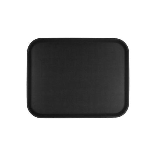 Chef Inox Non-Slip Rectangular Black Tray 350x450mm - Kitchenly