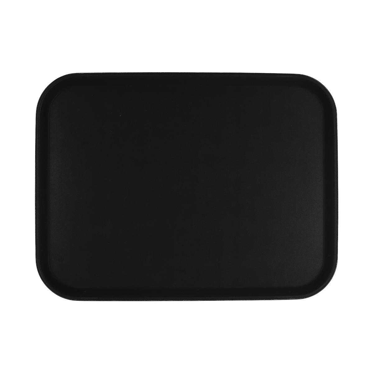 Chef Inox Non-Slip Rectangular Black Tray 405x550mm - Kitchenly