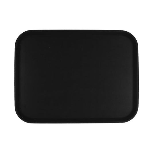 Chef Inox Non-Slip Rectangular Black Tray 405x550mm - Kitchenly
