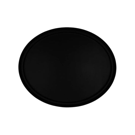 Chef Inox Non-Slip Oval Tray Non-Slip Plastic 680x555mm - Kitchenly