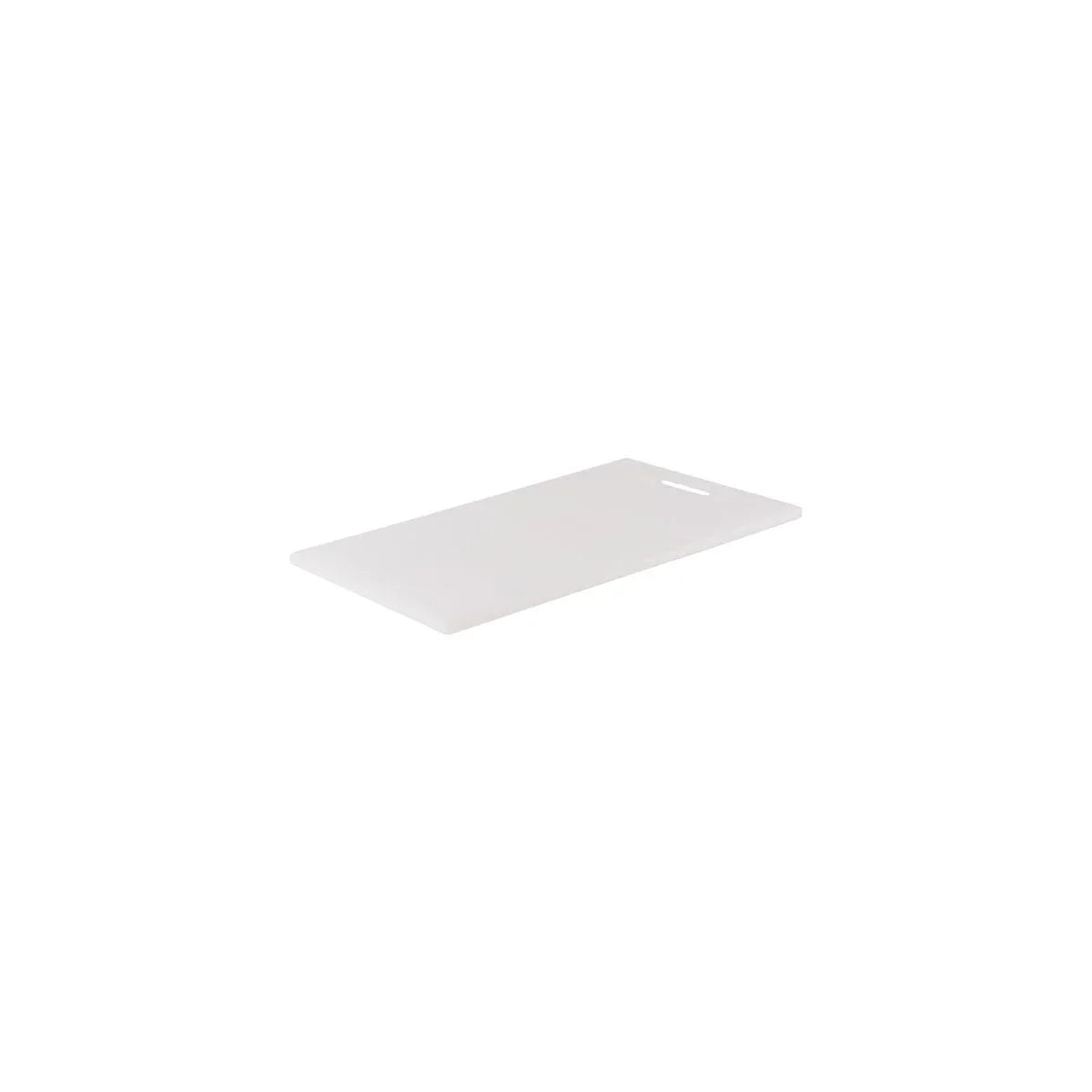 Chef Inox Cutting Board Polyethylene White with Handle 200x270x12mm - Kitchenly