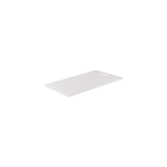 Chef Inox Cutting Board Polyethylene White with Handle 200x270x12mm - Kitchenly