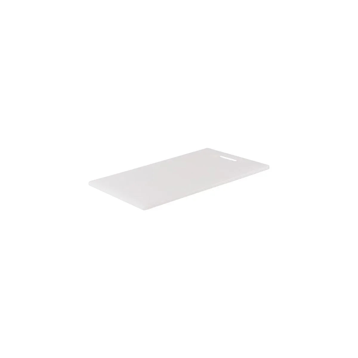 Chef Inox Cutting Board Polyethylene White with Handle 355x205x12mm - Kitchenly