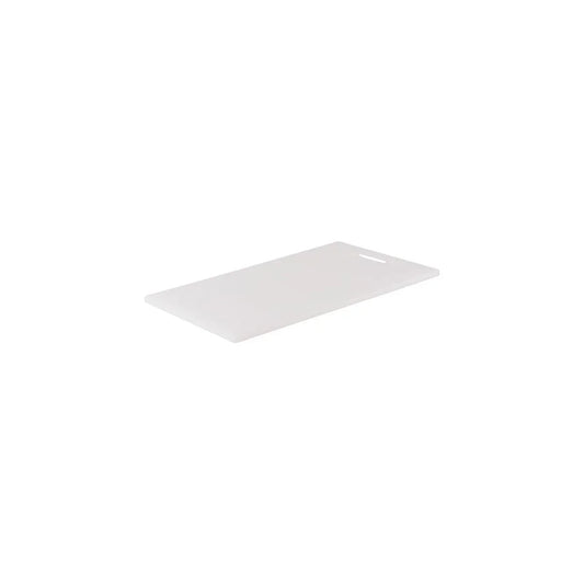Chef Inox Cutting Board Polyethylene White with Handle 355x205x12mm - Kitchenly
