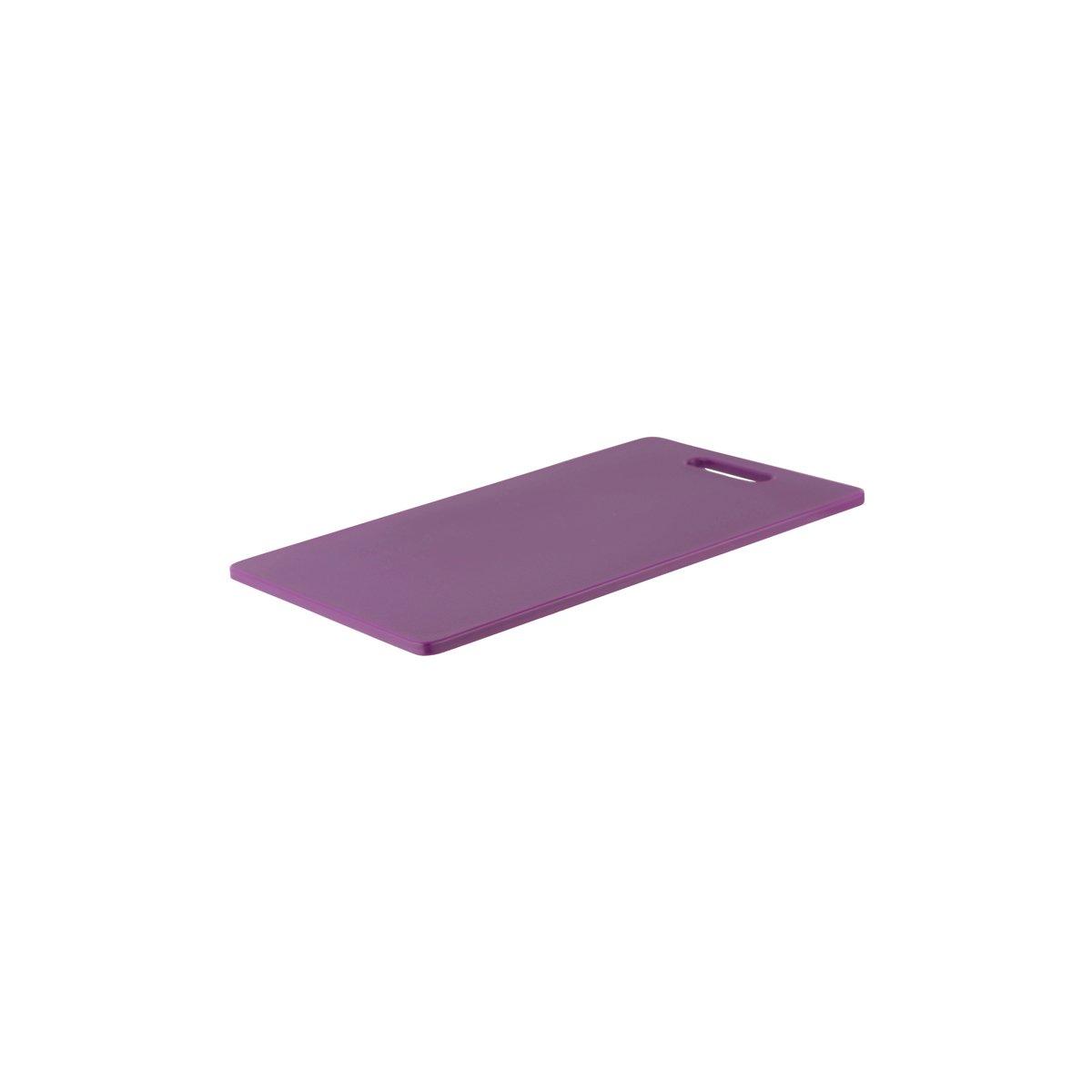 Chef Inox Cutting Board Polyethylene Purple with Handle 400x250x12mm - Kitchenly